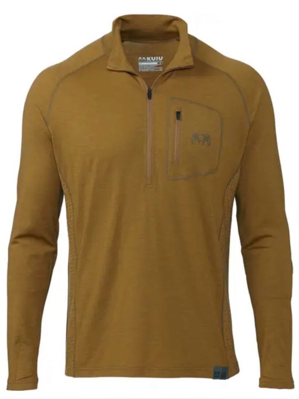 KUIU's ULTRA Merino 145 Zip-T Hunting Shirt Buckskin Long Sleeve Utility Outdoor